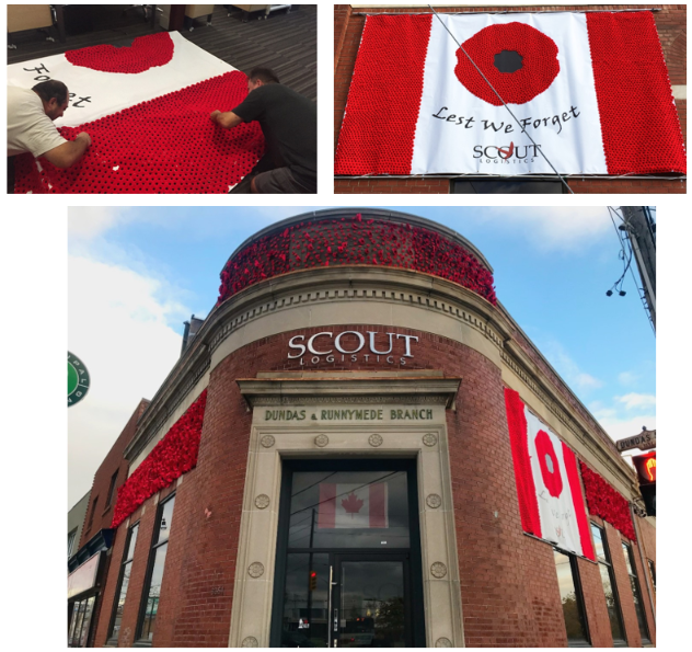 scout logistics remembrance flowers