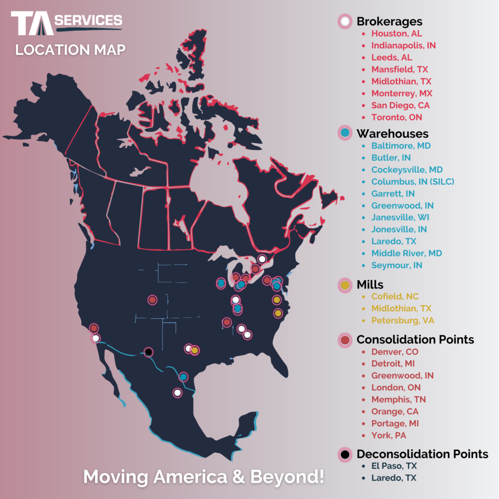 2022 TA Locations, Year in Review